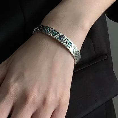 Silver Totem Bangle