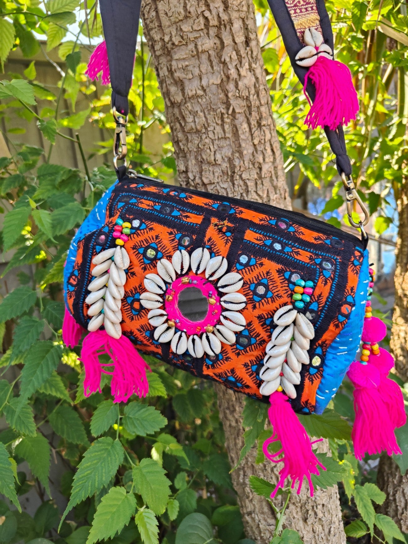 Ibizan Roll Shoulder Bag - Orange