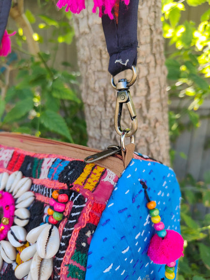 Ibizan Roll shoulder bag - multi colour