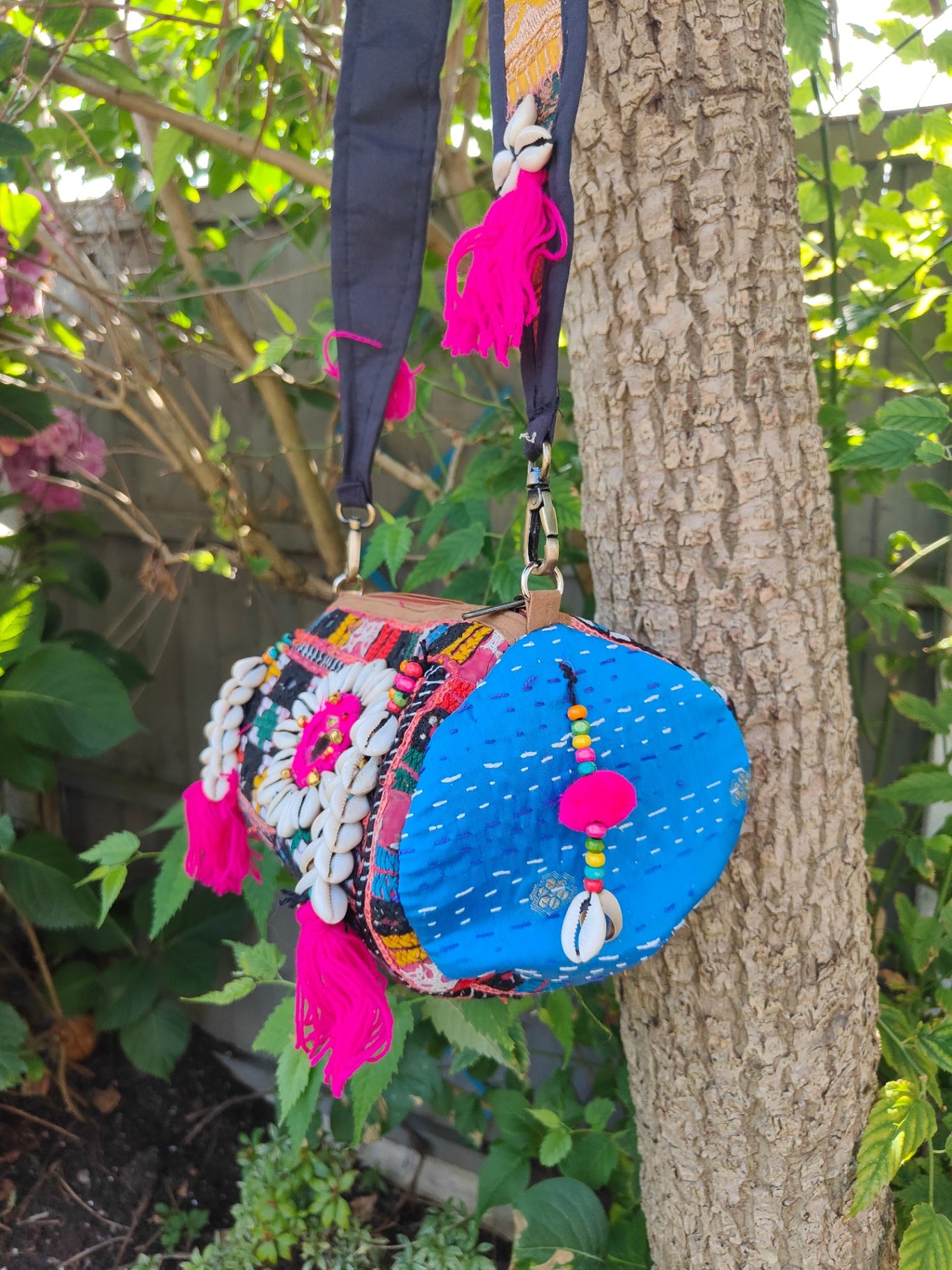 Ibizan Roll shoulder bag - multi colour