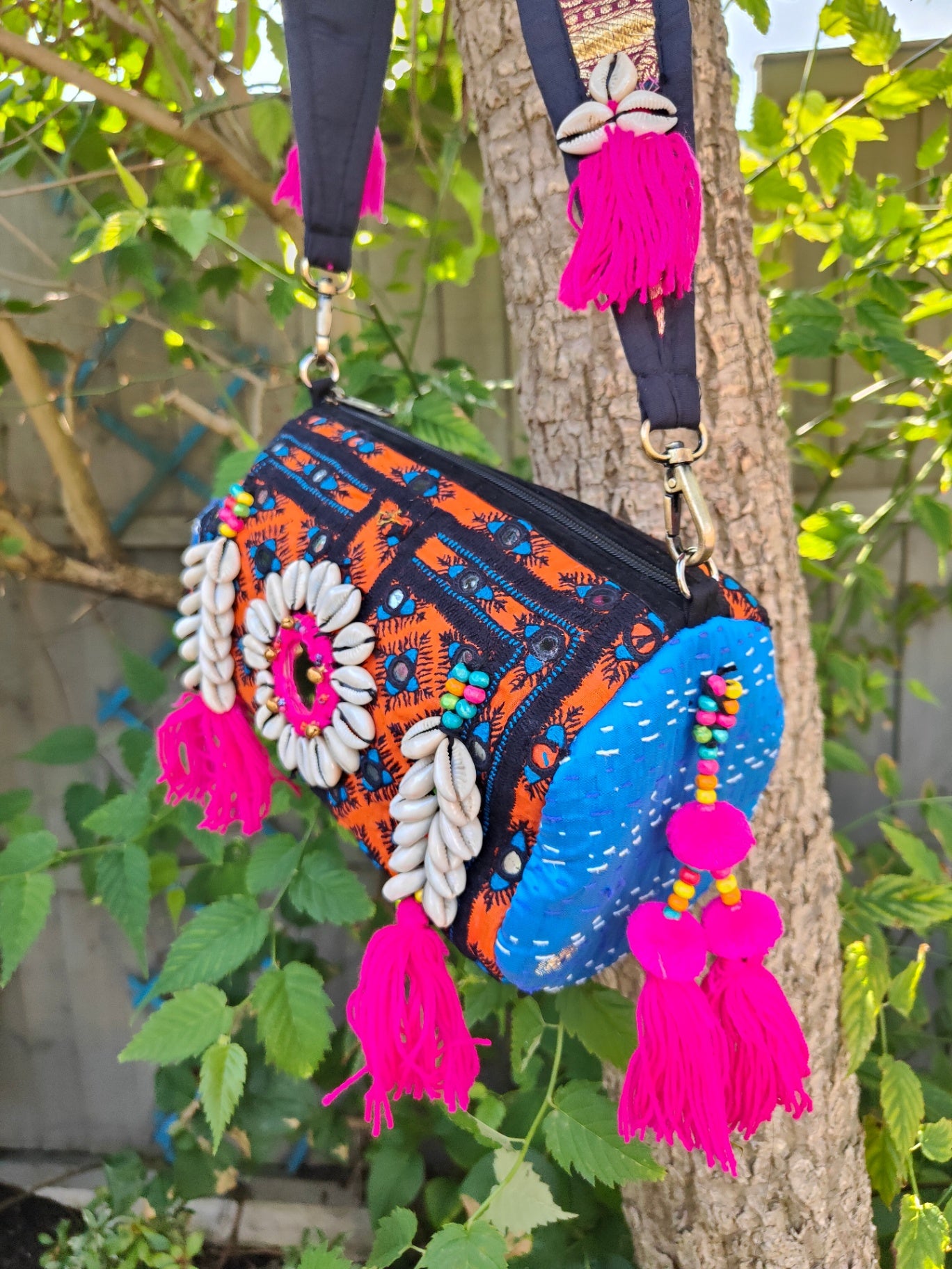 Ibizan Roll Shoulder Bag - Orange