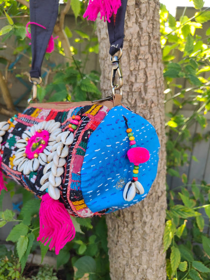 Ibizan Roll shoulder bag - multi colour
