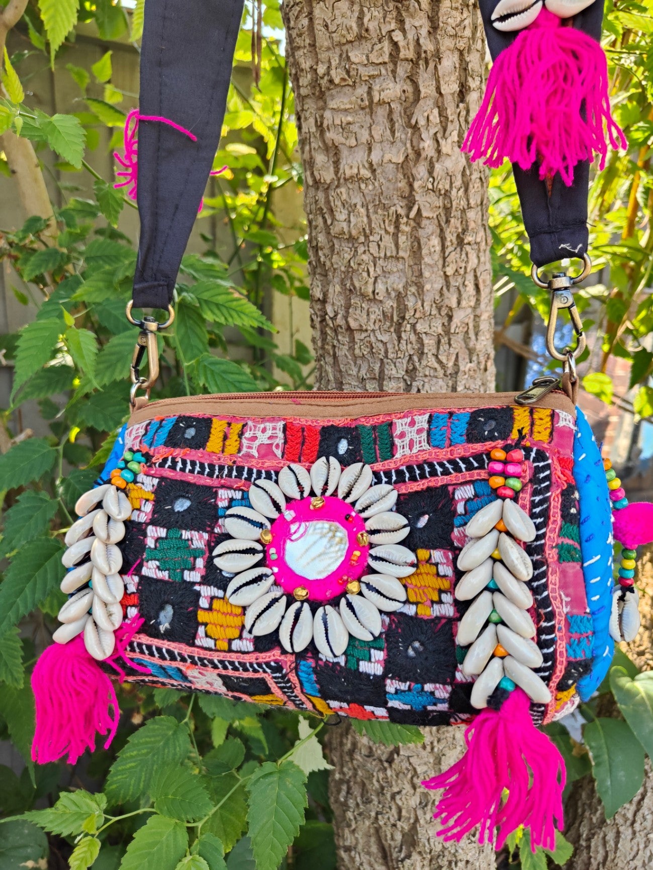 Ibizan Roll shoulder bag - multi colour