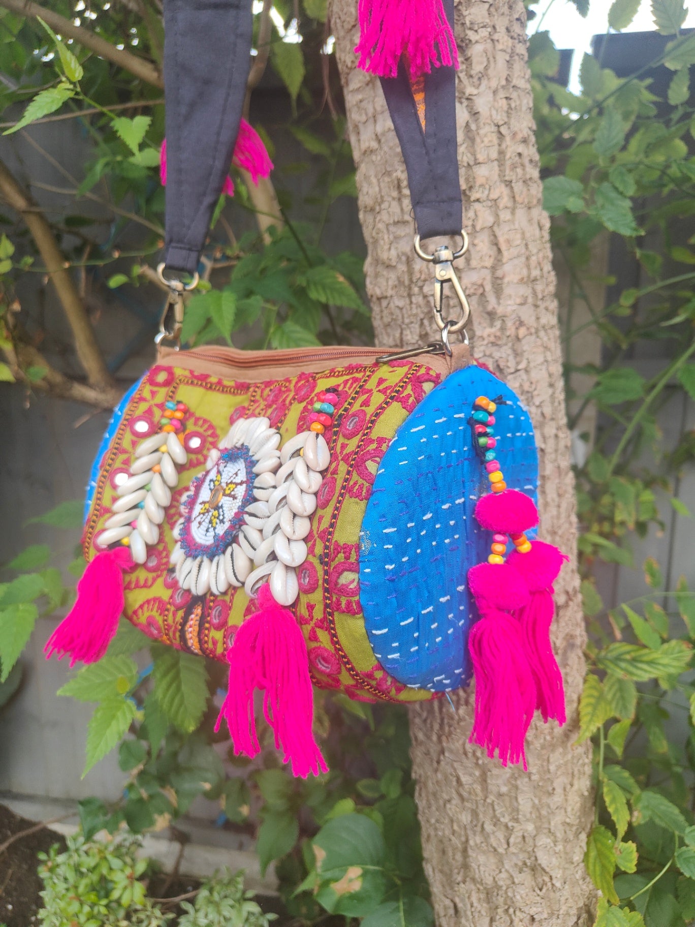 Ibizan Roll Shoulder Bag - green 