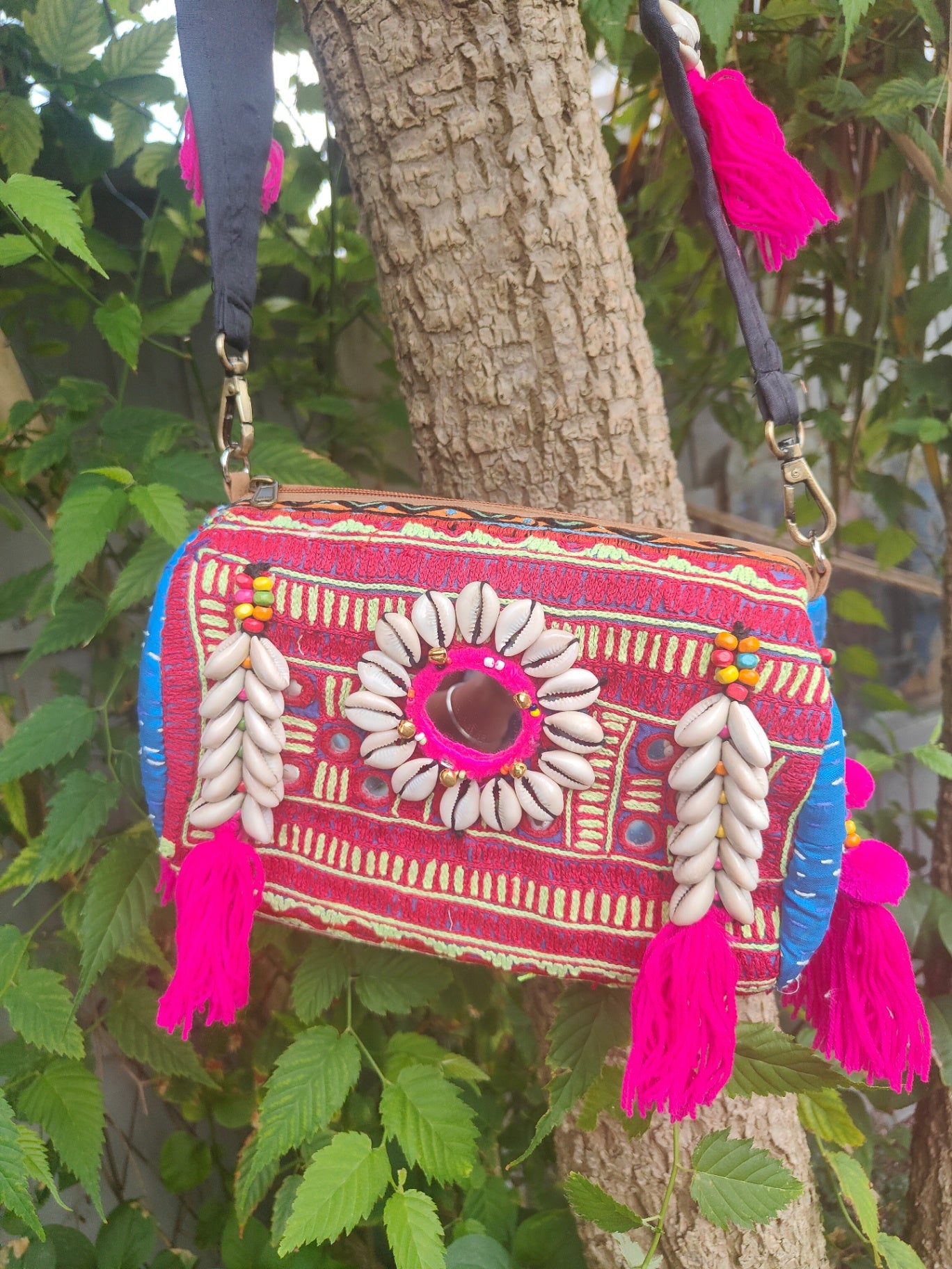 Ibizan Roll Shoulder Bag - red