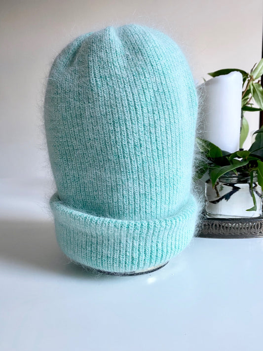 Extra Warm Thick Woolley Hat Green