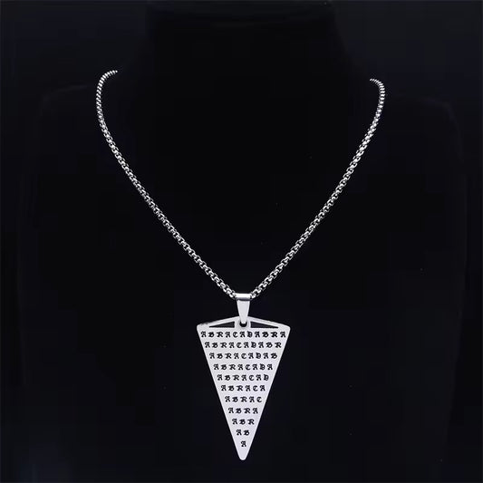 Abrakadabra Amulet Silver