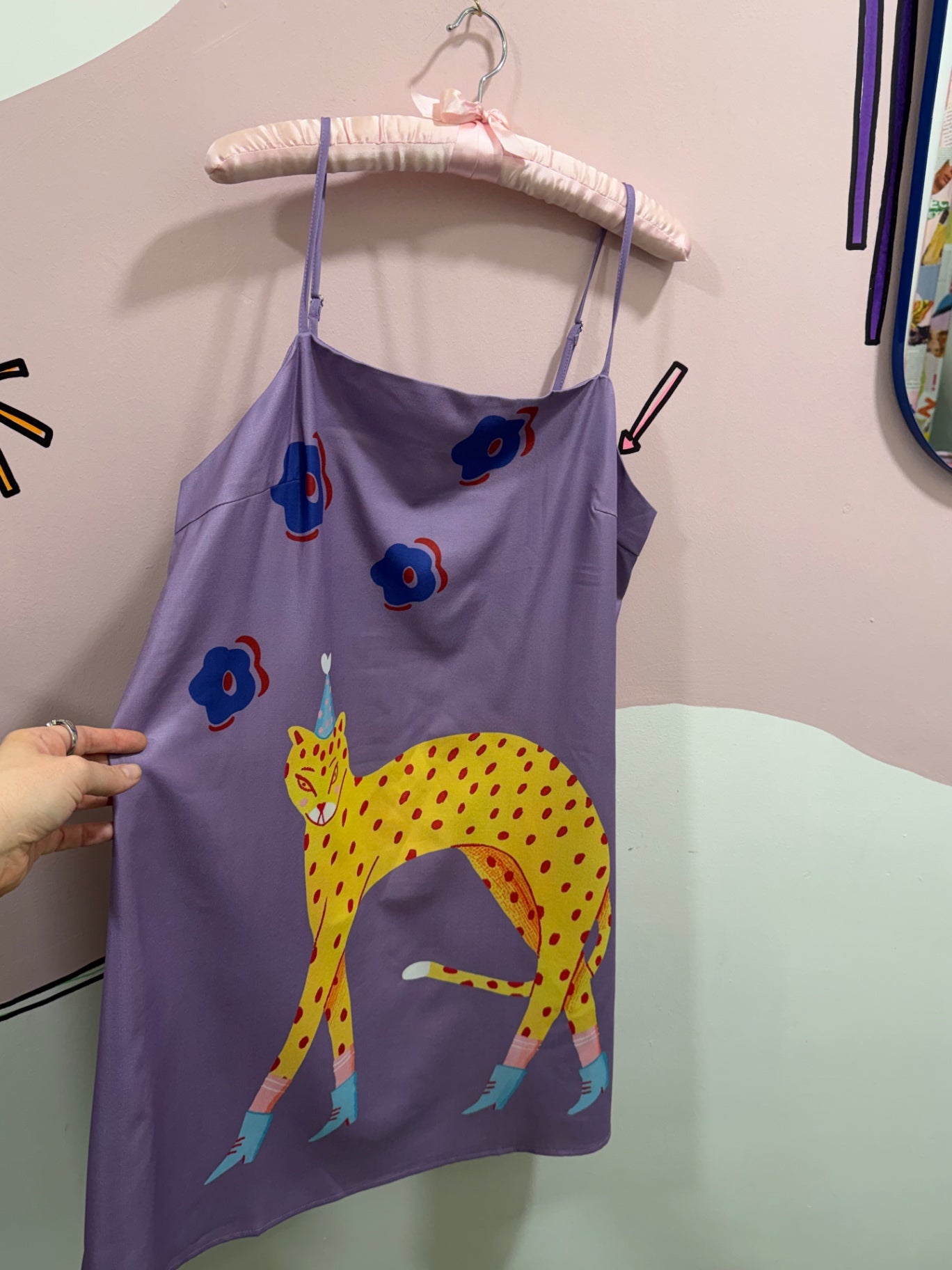 Lilac Leopard Party Dress 