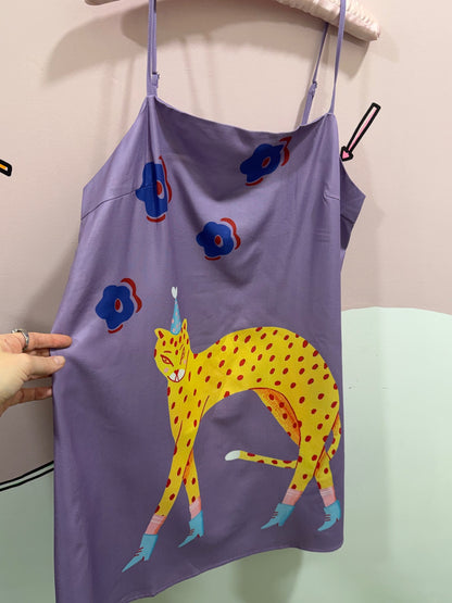 Lilac Leopard Party Dress 