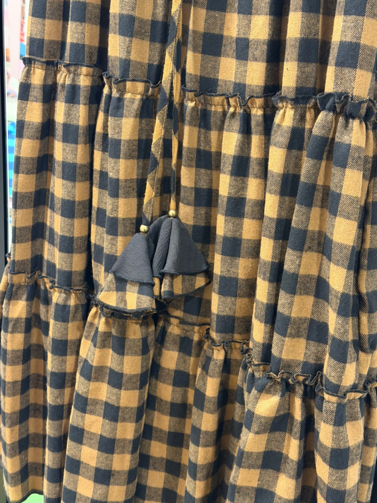 Western Spell Tiered Maxi Skirt One Size