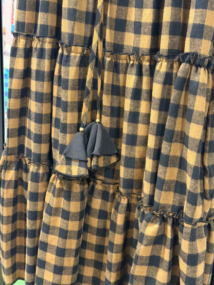 Western Spell Tiered Maxi Skirt One Size