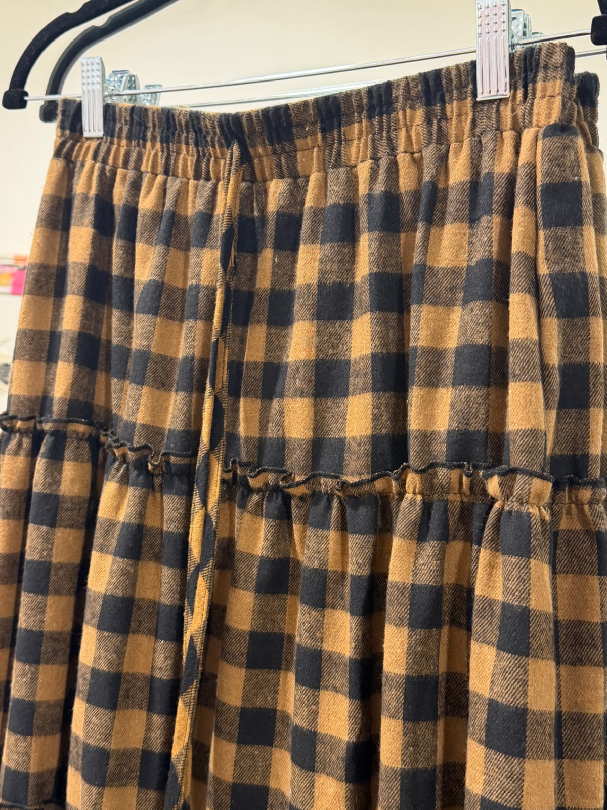 Western Spell Tiered Maxi Skirt One Size
