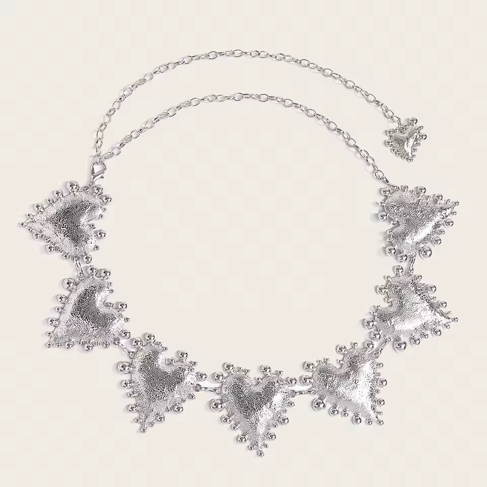 Silver Heart Alchemy Chain Belt