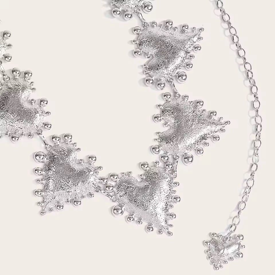 Silver Heart Alchemy Chain Belt