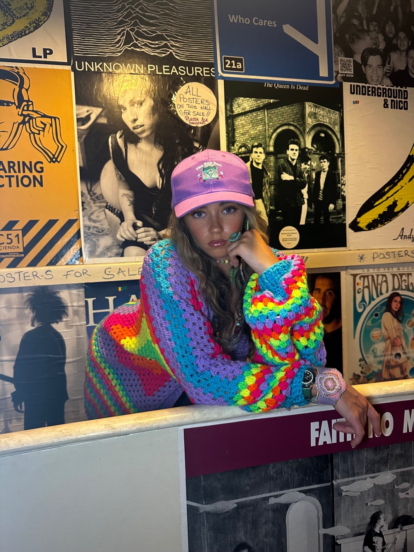 Neon Crochet Cardigan 