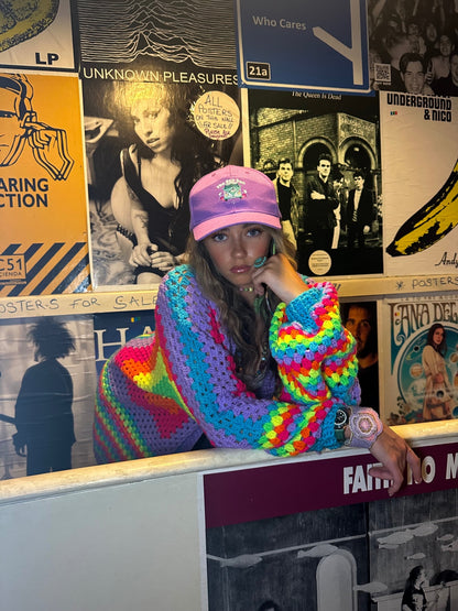 Neon Crochet Cardigan 