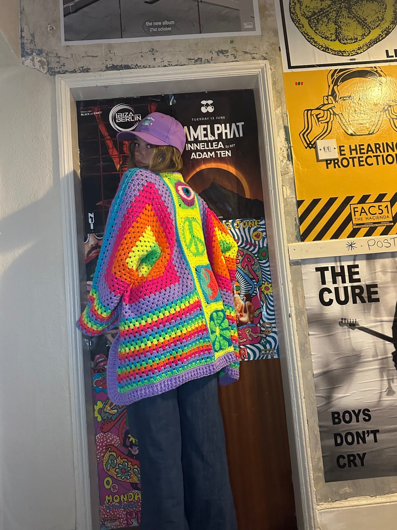 Neon Crochet Cardigan 