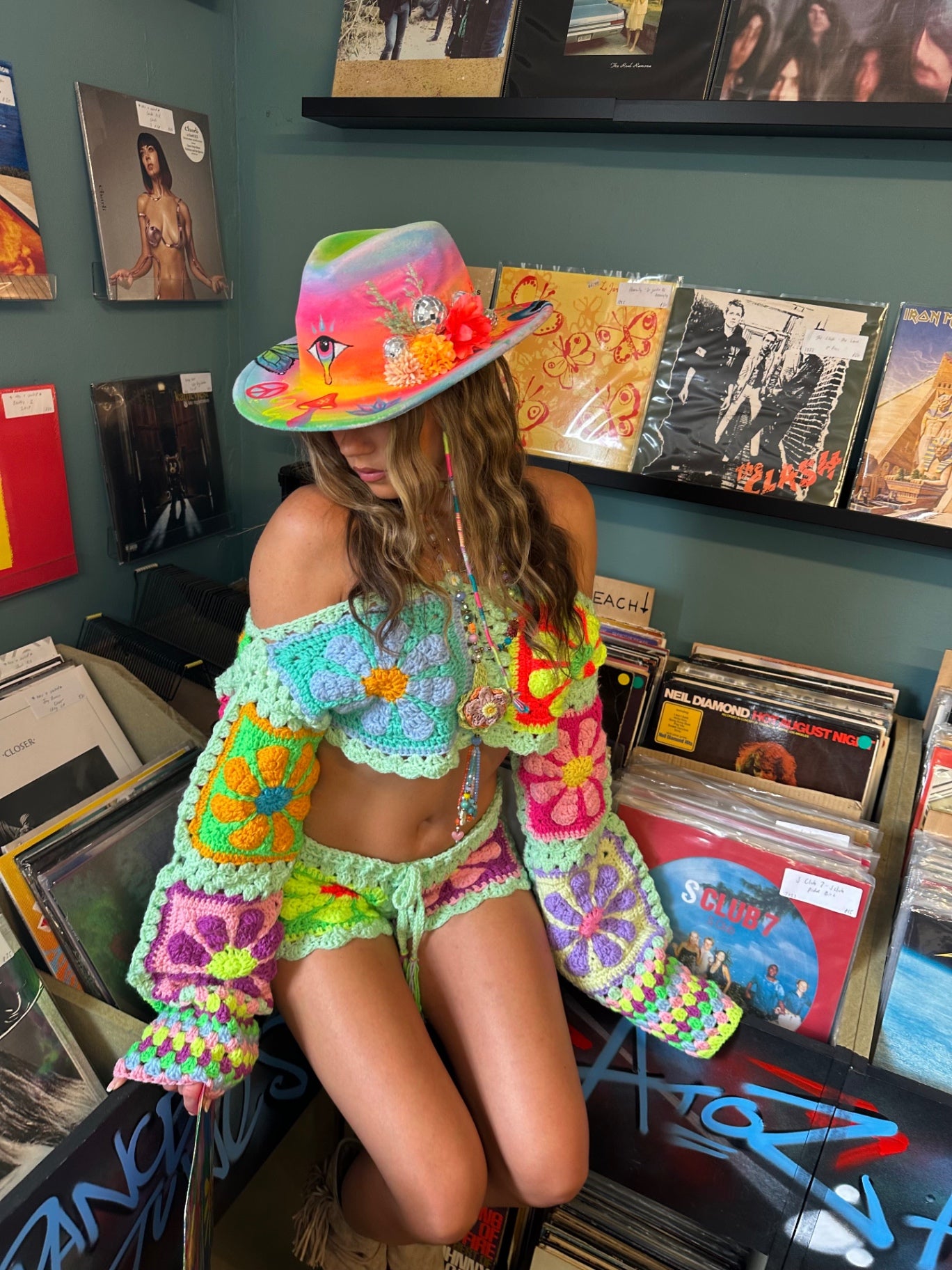 Cropped Flower Power Set 🌸