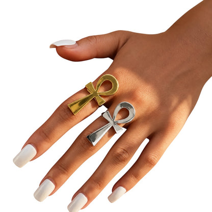 Silver Ankh Ring