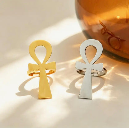 Silver Ankh Ring