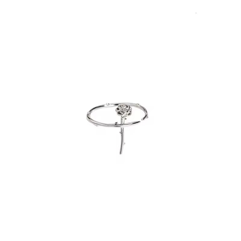 Rose Thorn Silver Ring