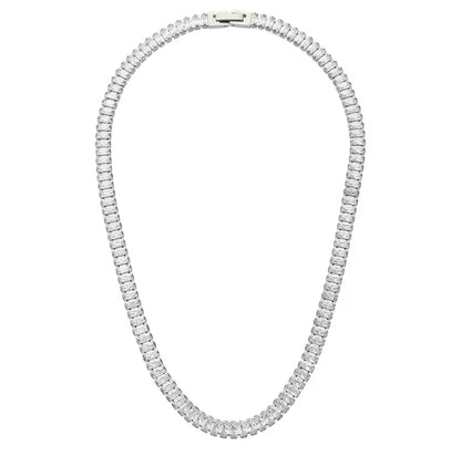 Aurora Tennis Necklace Silver