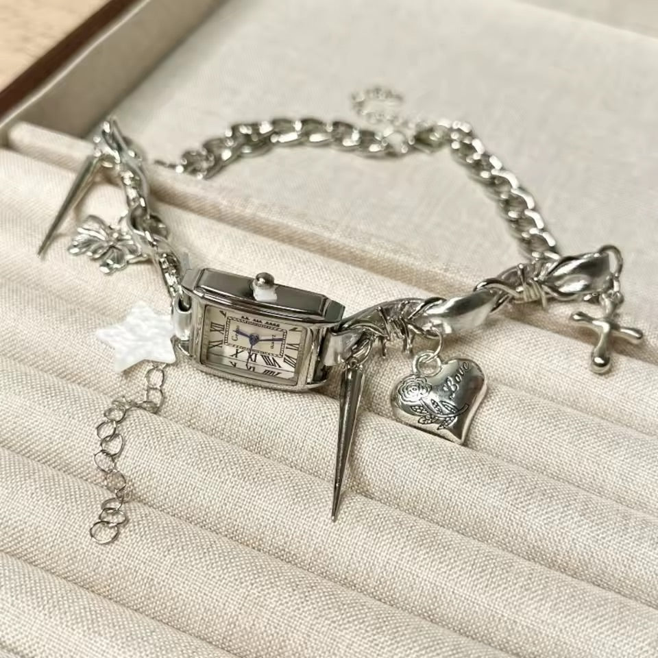 Silver Watch Necklace