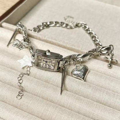Silver Watch Necklace