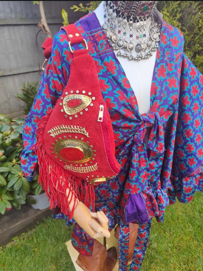 Dolly bum bag / cross body bag - Red