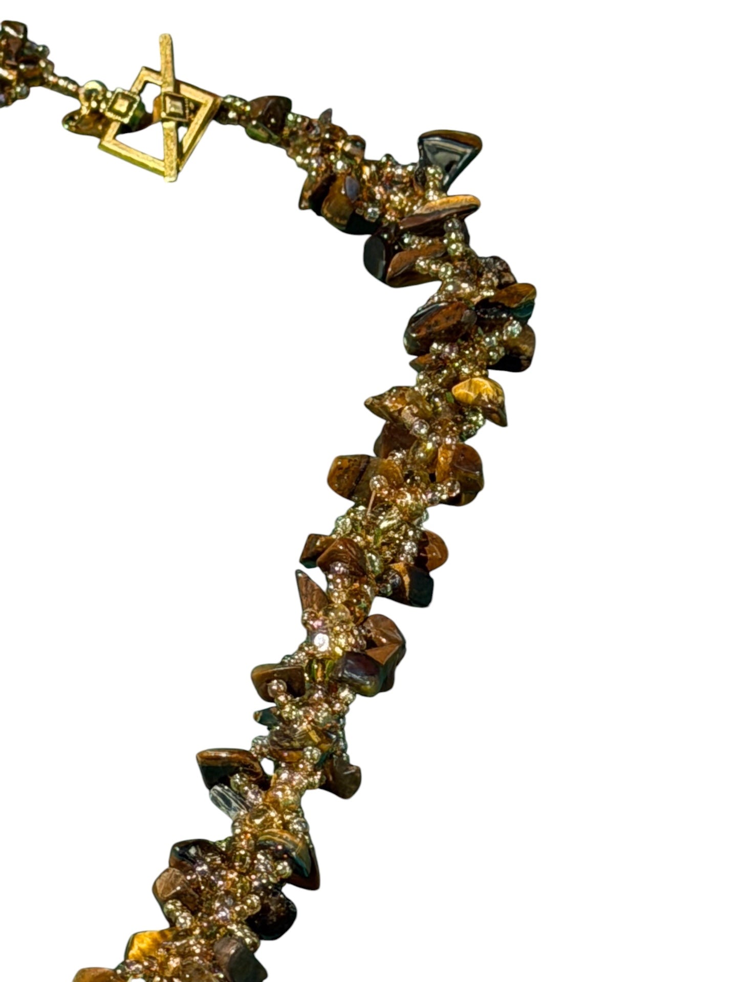 Tigers Eye Necklace Vintage 