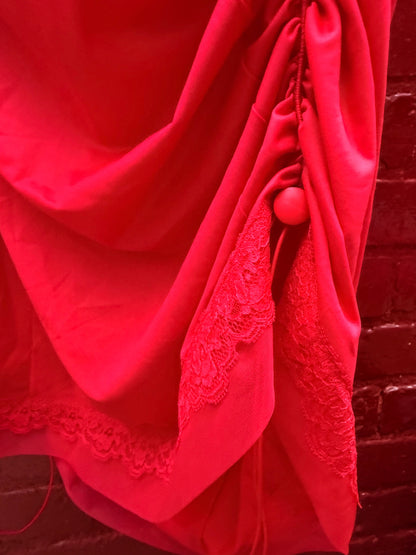 Bite Me Red Upcycled petticoat