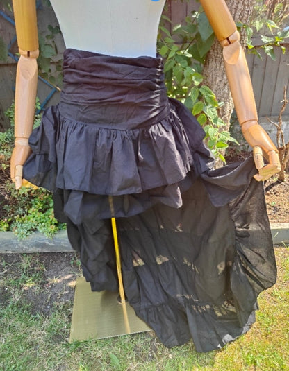 Es Cana organic cotton hi low skirt- Black