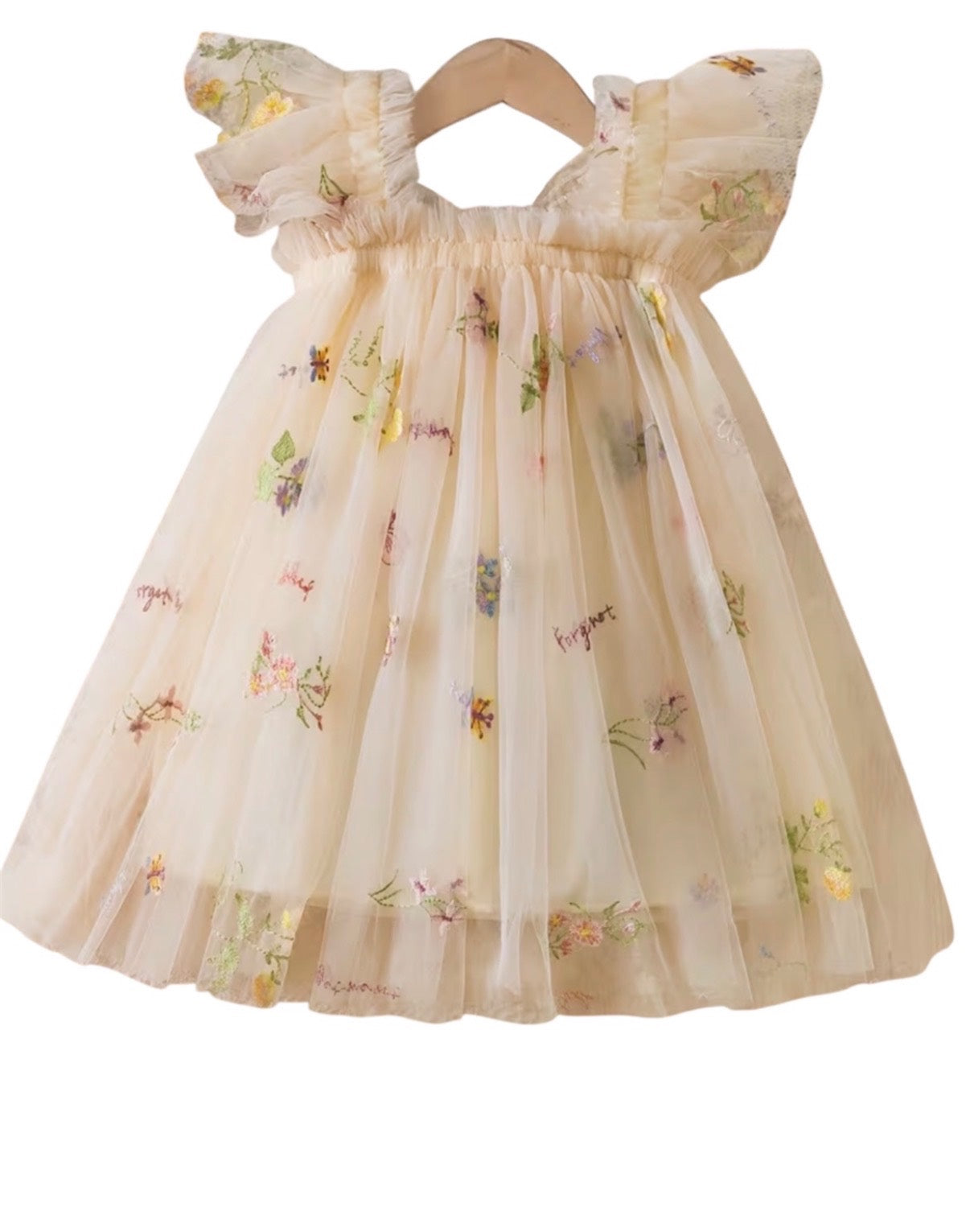 3/4yrs Cream Winged Dress