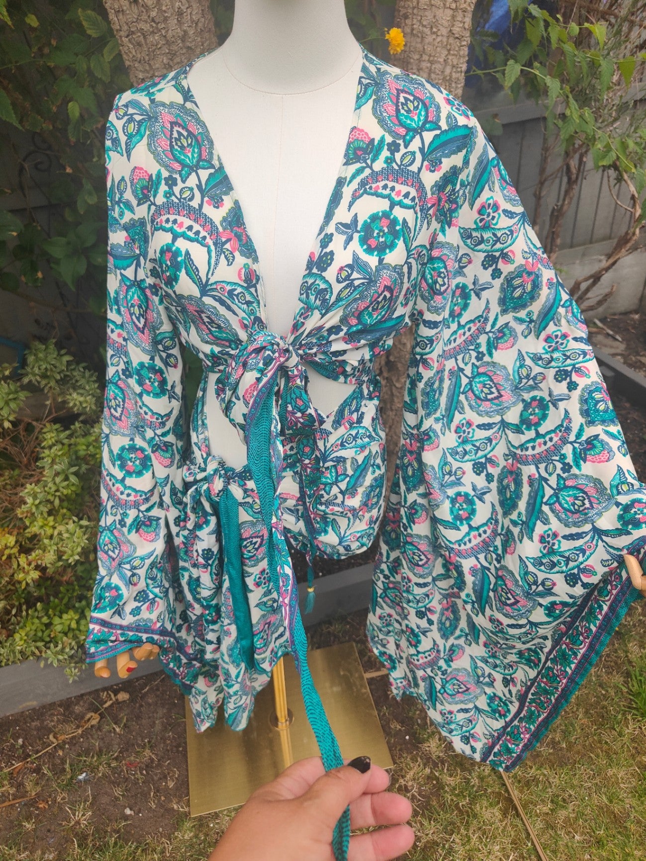 Pefkos co ord set top and sarong scarf -