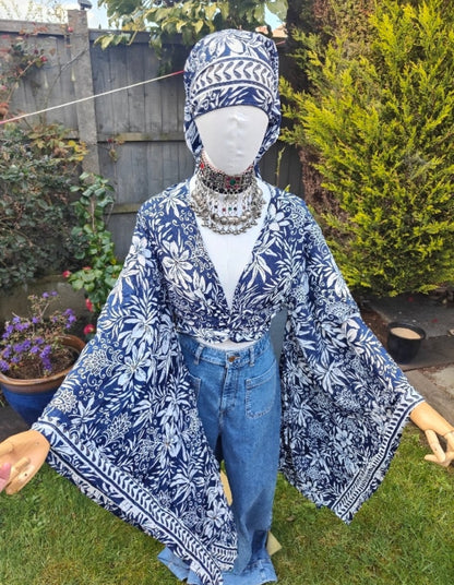 Pefkos co ord set top and sarong scarf 