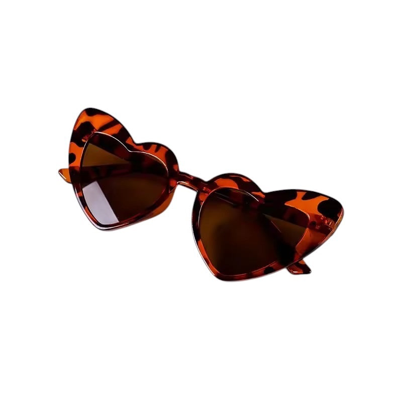 Sunnies Heart Leopard