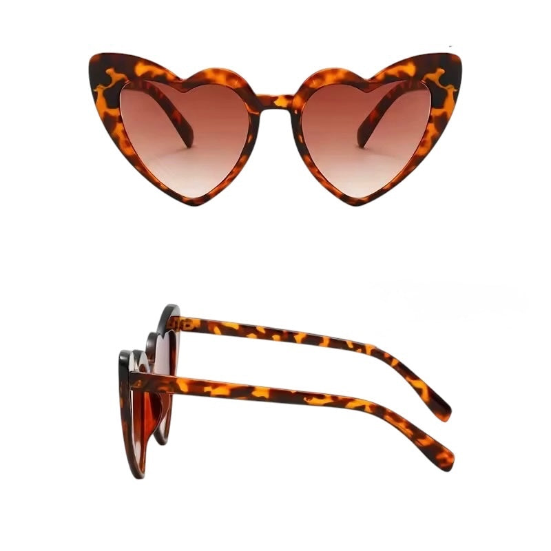 Sunnies Heart Leopard