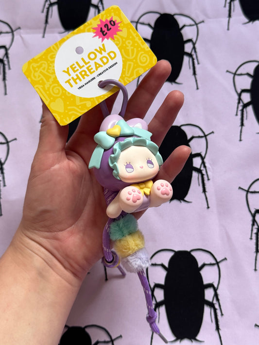 Bunny keychain lilac 