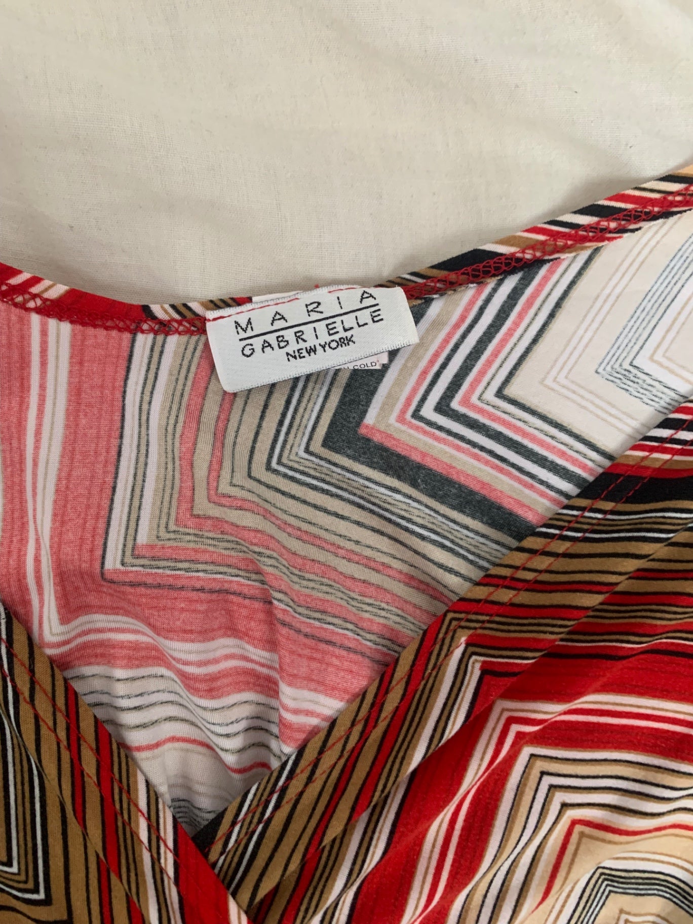 vintage diagonal print top