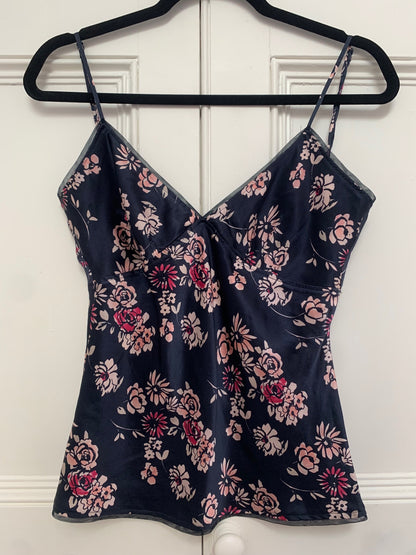 floral blue cami 