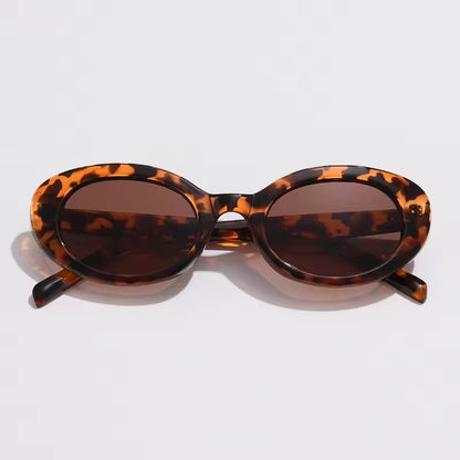 Oval Sunglasses Leopard 