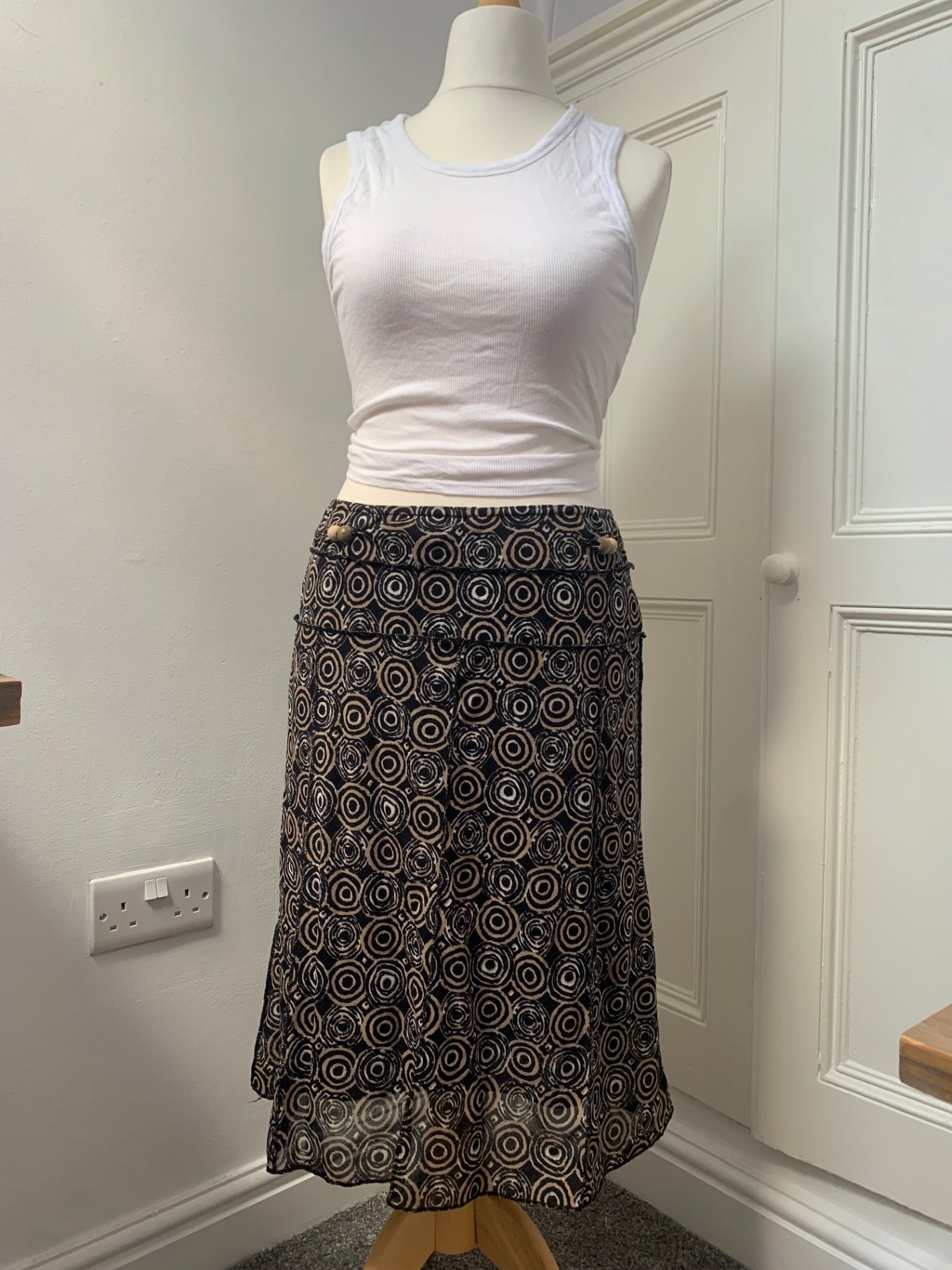 vintage geometric skirt 