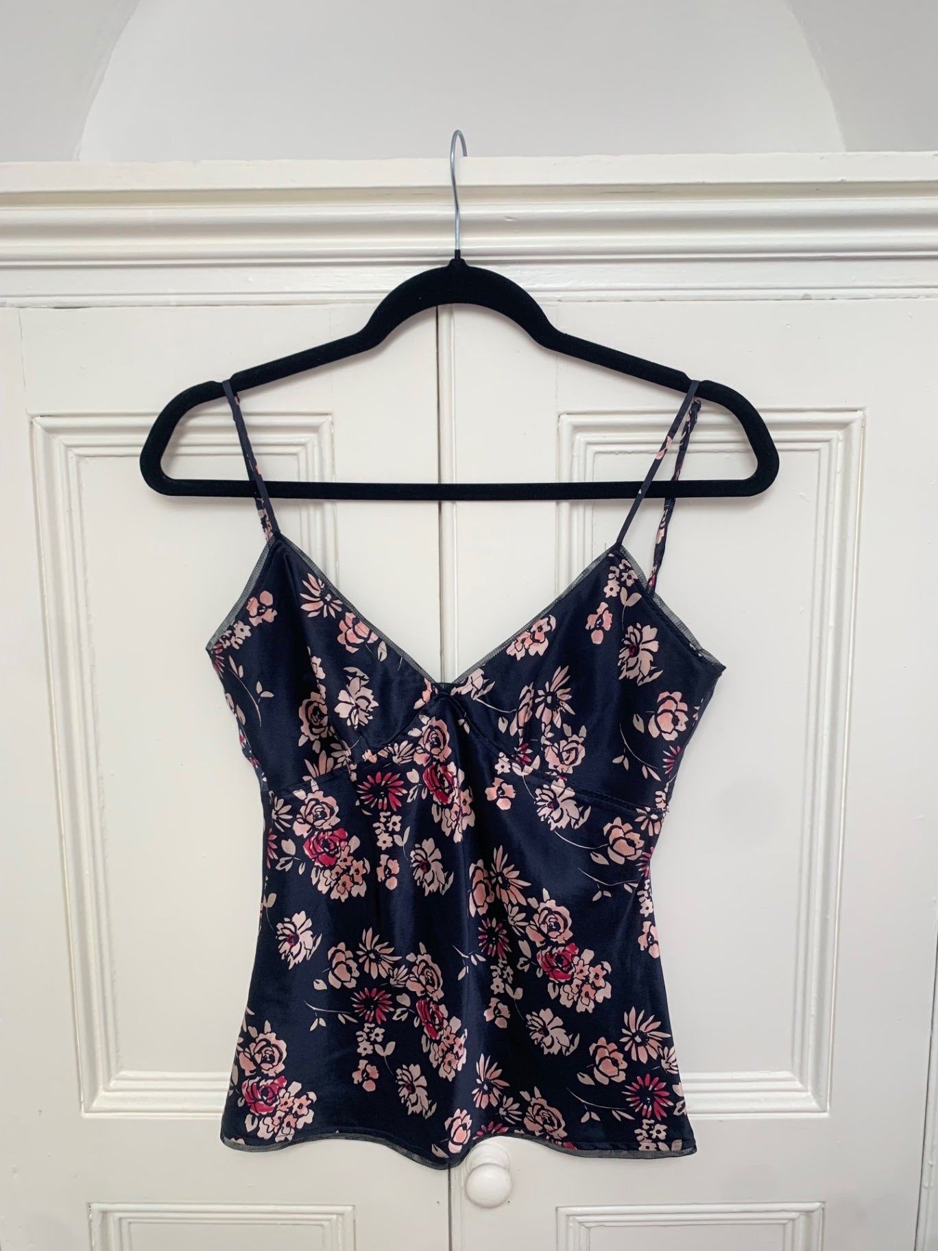 floral blue cami 
