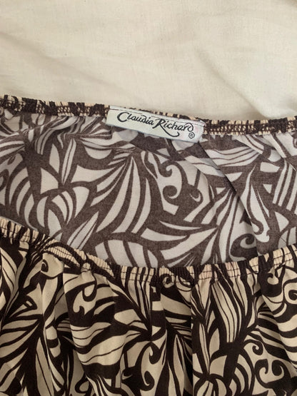 vintage brown swirl top 