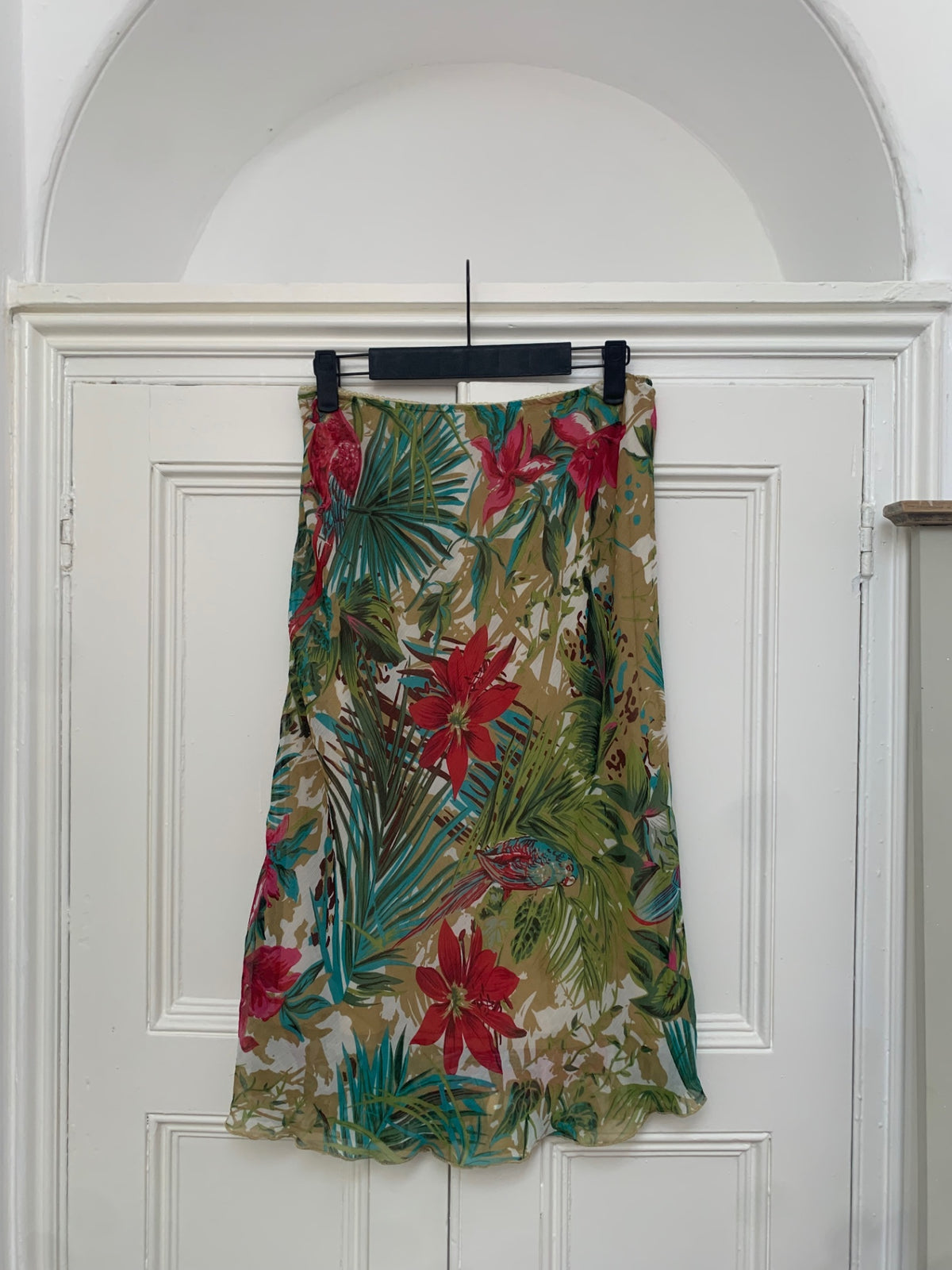 vintage tropical skirt
