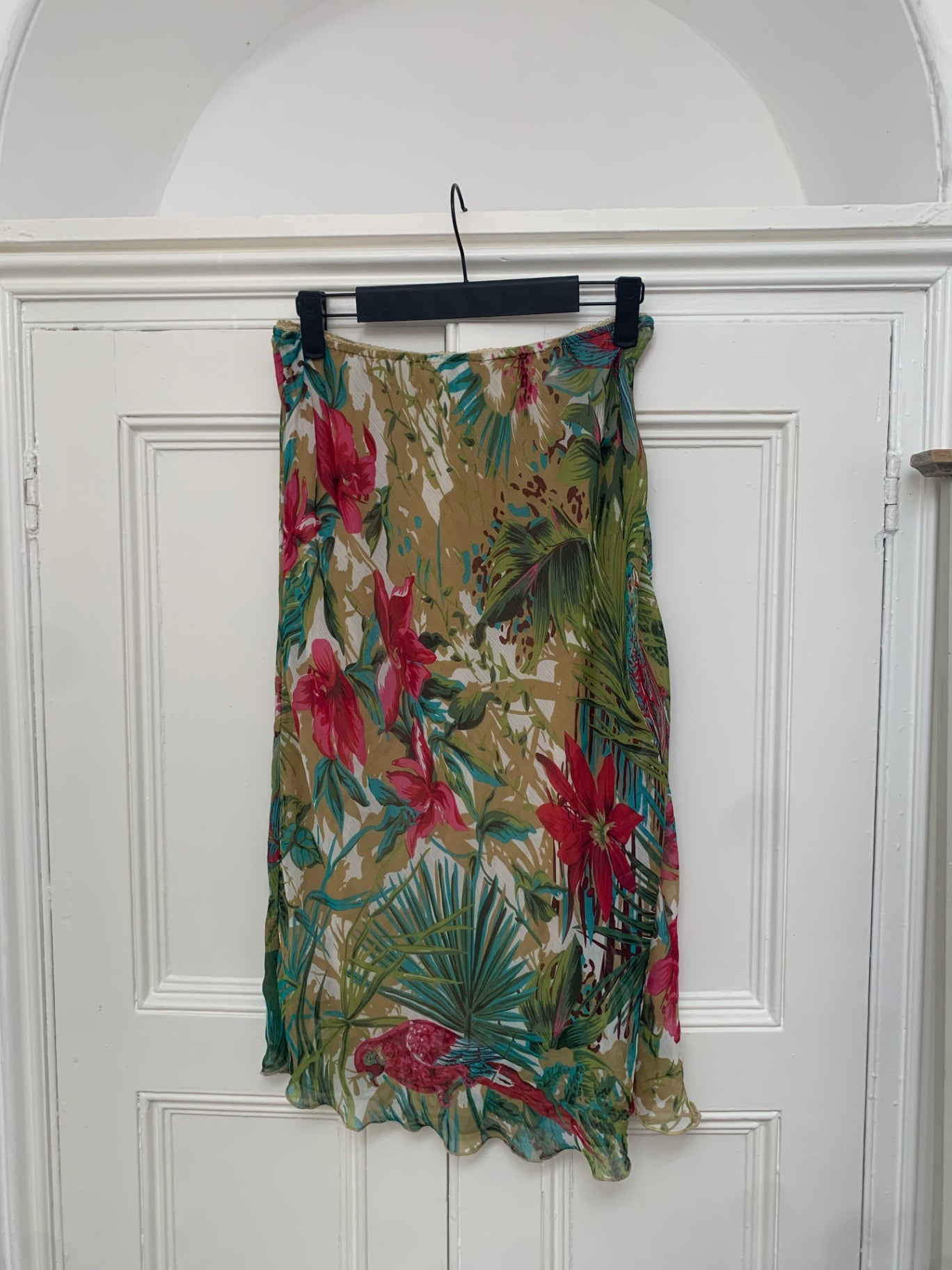 vintage tropical skirt 