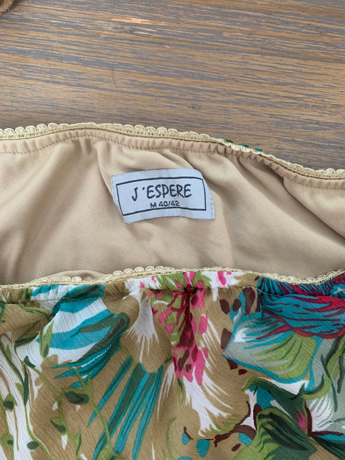 vintage tropical skirt