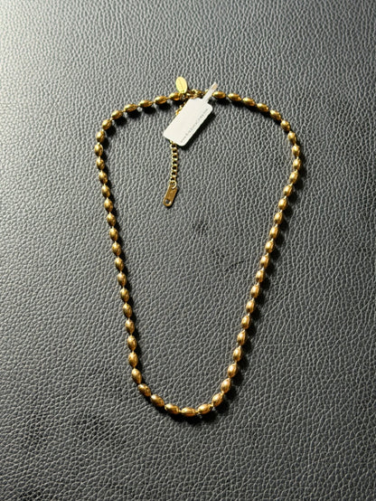 The Essential Beaded Stacking Necklace Gold