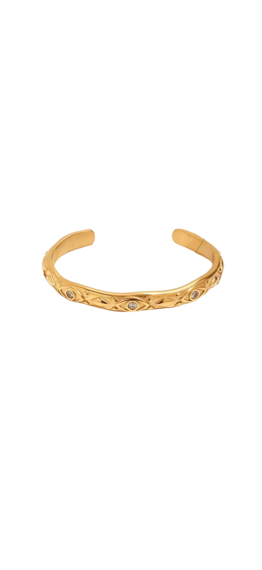 Oracle Eye Cuff Bracelet Gold