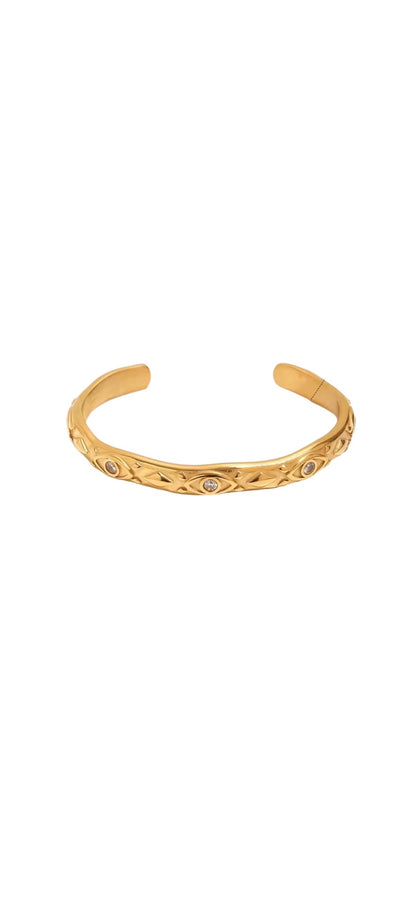 Oracle Eye Cuff Bracelet Gold